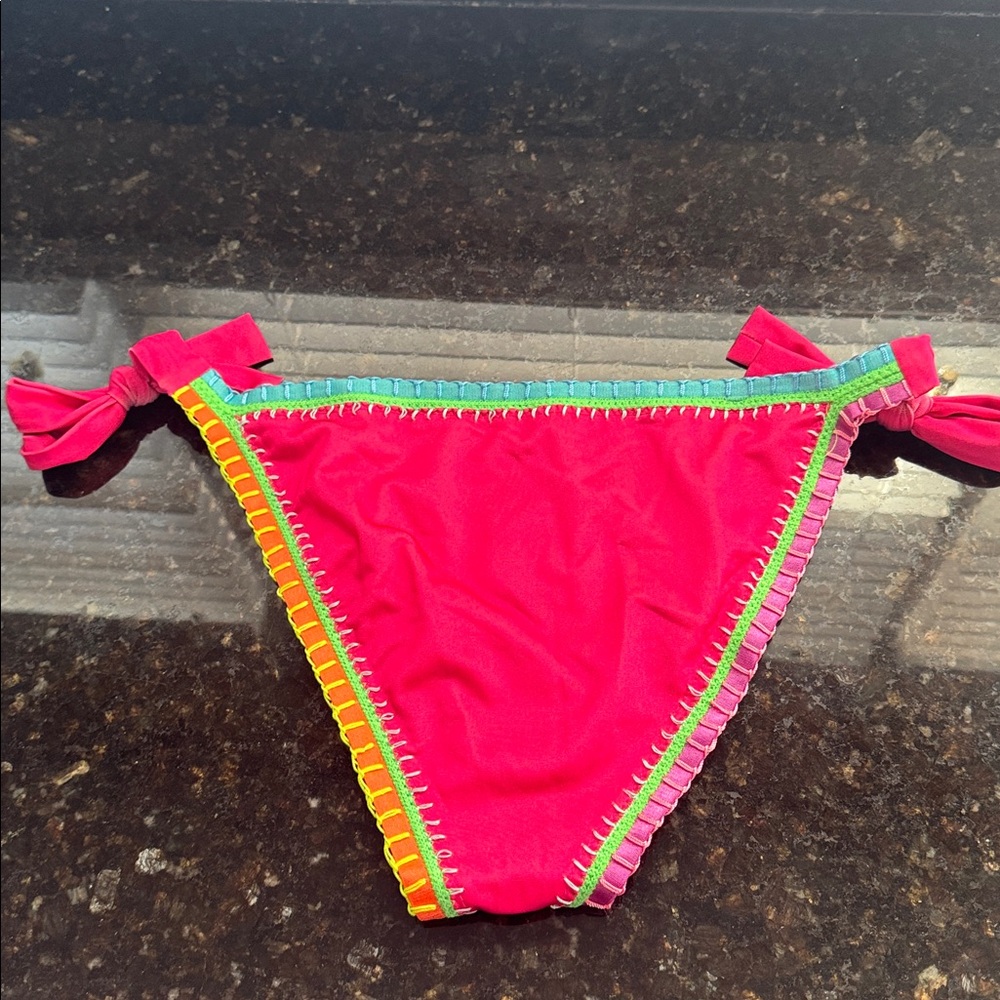 095 PQ Swim Ferrarini Crochet Bikini Bottom -‎ Size: Large - Picture 7 of 7